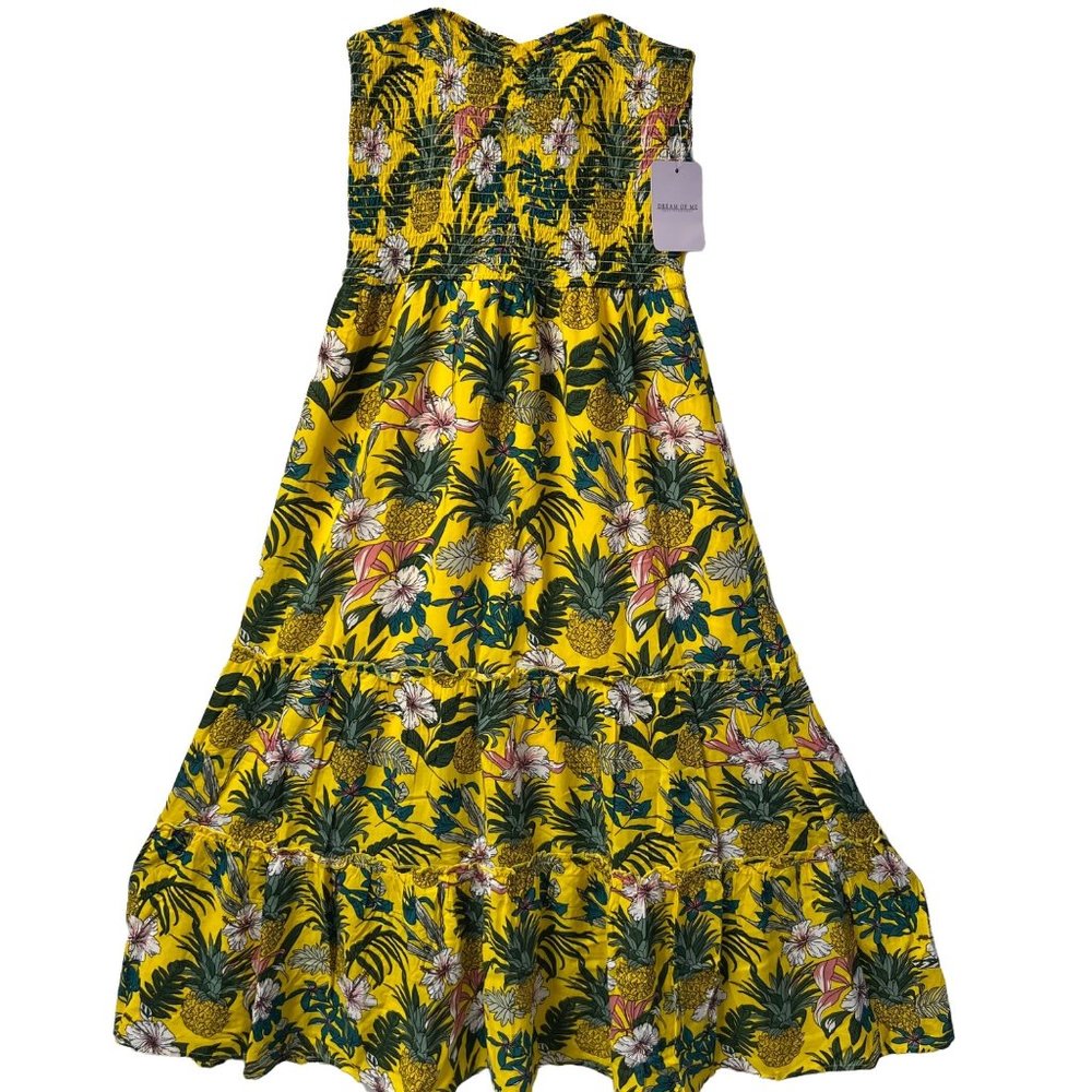 Dream of me women tropical print maxi dress‎ size M
